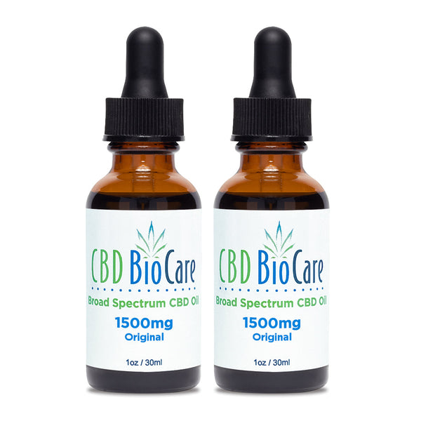 1500mg Broad Spectrum CBD Oil — 2-Pack