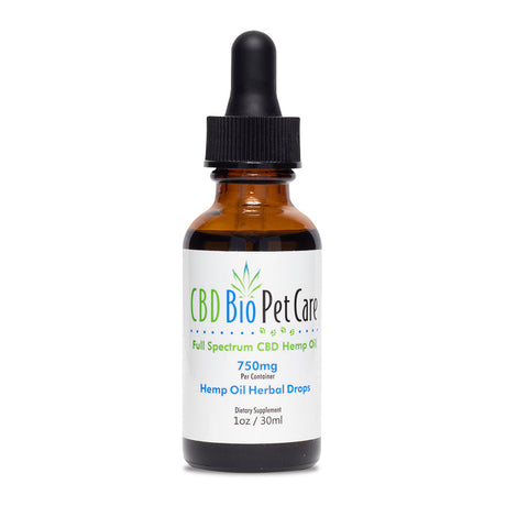 CBD BioCare 750mg Full Spectrum CBD Oil for Pets bottle