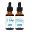1000mg Broad Spectrum CBD Oil 2-Pack — two THC-free bottles