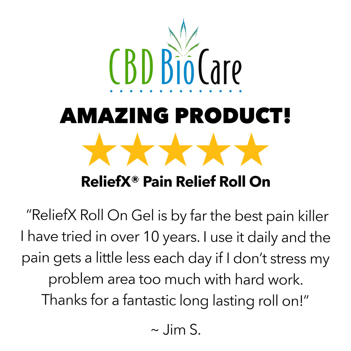 CBD Deep Penetrating Relief Roll On Gel